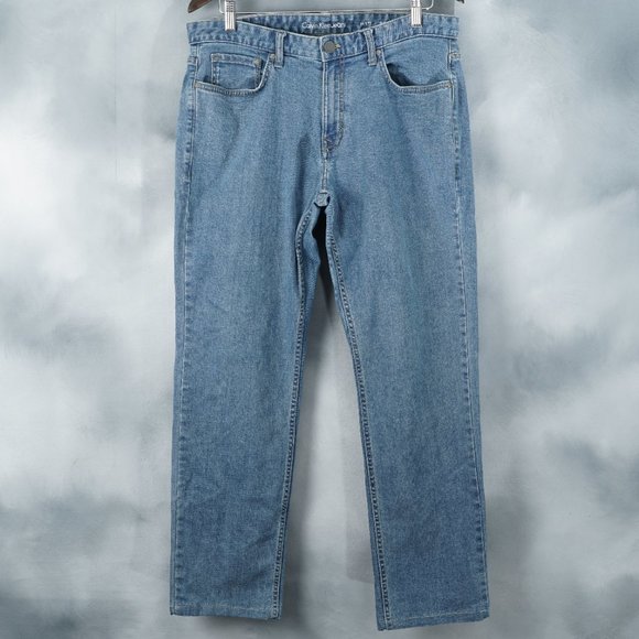 CALVIN KLEIN JEANS MEN'S BLUE DENIM PANTS TROUSERS | SIZE 34X30 - Picture 8 of 9